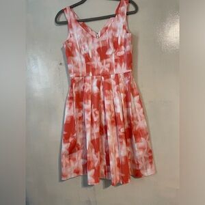 Calvin Klein dress size 4 pleated skater summer dress cotton